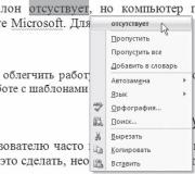 Bara de stare a editorului de text Microsoft Word